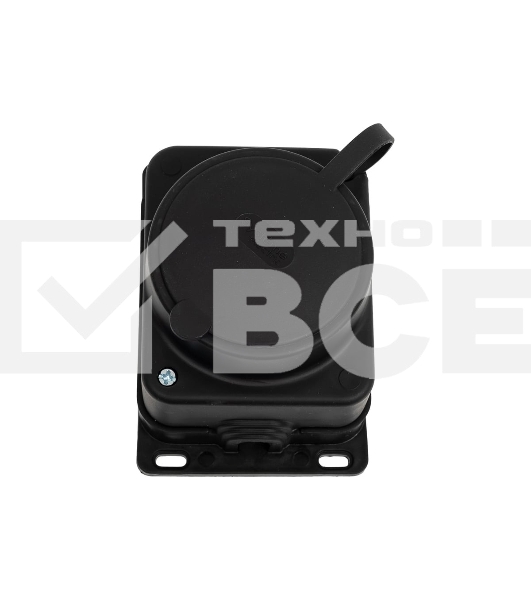 Колодка MultiSet 1х розетка 2К+З 16А/250В IP44 каучуковая черн. SE MST4003BK