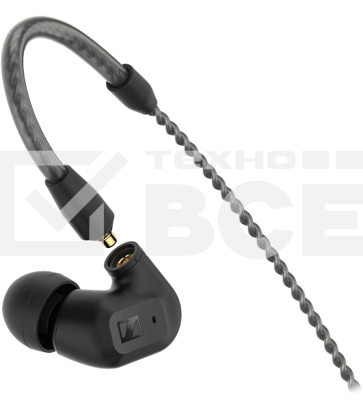 Проводные наушники Sennheiser IE 200 черный, внутриканальные, Jack 3.5 мм