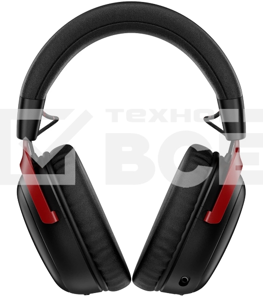 Гарнитура HyperX Cloud III S Wireless чёрный/красный, беспроводная, радиоканал, до 120 ч, съёмный микрофон, совместимость с PS5