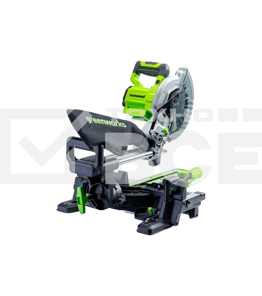 Торцовочная пила Greenworks GD24MS216 24V, бесщеточная, с протяжкой, без АКБ и ЗУ [1501707]