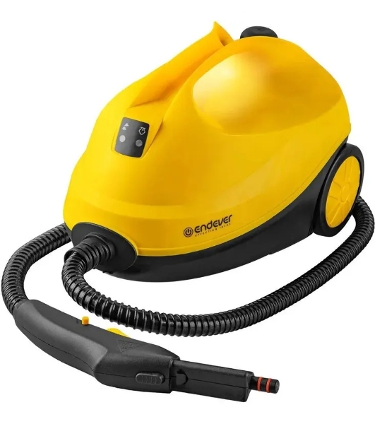 Пароочиститель Endever Odyssey Q-806 желтый/черный, напольный, 2200 Вт, 4,5 бар, 55 г/мин, 1600 мл