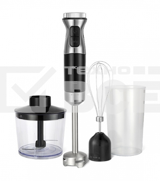 Блендер BQ HB533PS Black-Steel. Мощность:1200 Вт, 3 в1 Блендер + миксер + измельчитель