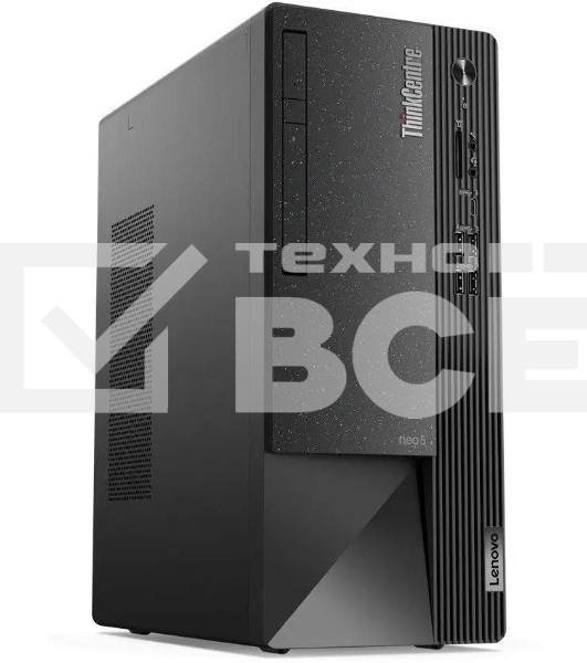 Компьютер Lenovo ThinkCentre Neo 50t MT i5 12400 (2.5) 8Gb 1Tb 7.2k UHDG 730 CR noOS GbitEth 260W kb мышь клавиатура черный (11SE00PAGP)