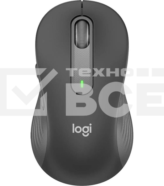 Мышь беспроводная Logitech Signature M650 L графитовый, 4000 dpi, радиоканал, Bluetooth, USB, кнопки - 5