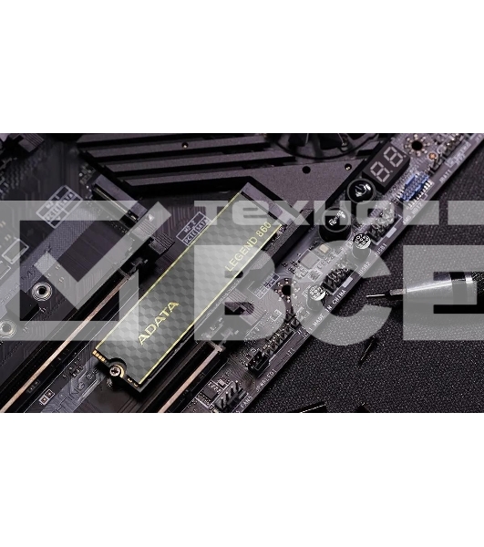 Накопитель SSD ADATA LEGEND 860, 500Gb, PCIe 4.0 x4, M.2 2280, NVMe, R/W 5000/3000, с радиатором