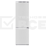 Встраиваемый холодильник Maunfeld MBF177NFFWGR Inverter белый двухкамерный 194/57 л морозилка снизу, NoFrost, фото 1