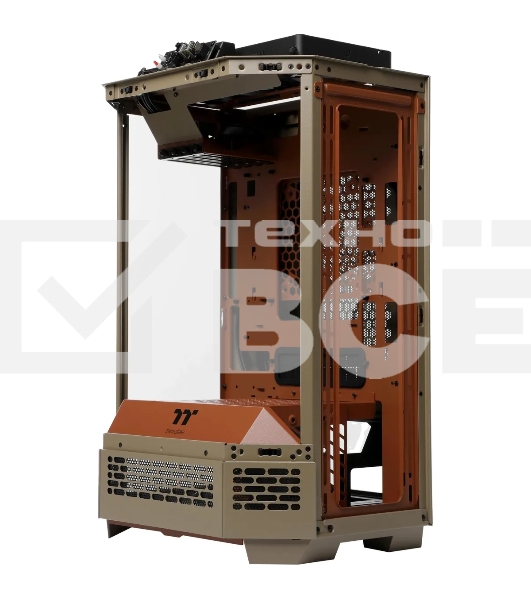 Корпус Thermaltake The Tower 300 Gravel Send коричневый без БП mATX 8x120mm 6x140mm 2xUSB3.0 audio bott PSU