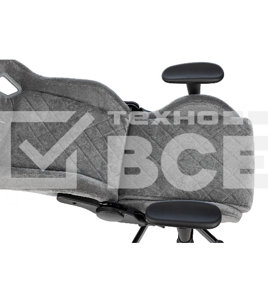 Кресло игровое Knight Outrider серый Light-19 крестов. металл