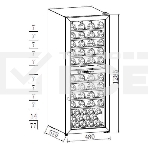 Винный холодильник Weissgauff WWC-77 DB DualZone черный, фото2