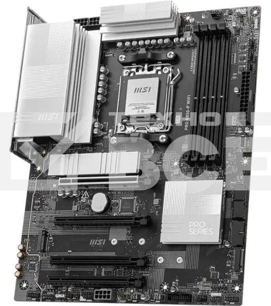 Материнская плата MSI PRO B850-P WIFI, AM5, AMD B850, 4xDDR5, 4xSATA, 3xM.2, 1xPCIe 5.0 x16, 1xPCIe 4.0 x4, 2xPCIe 3.0 x1, 1xHDMI, 1x5Gb LAN, Wi-Fi 7, 4xUSB 2.0, 1xUSB 3.2 Gen 1, 1xUSB 3.2 Gen 2, 2xUSB-C 3.2 Gen 2, 2x3.5 мм, 7.1, ATX