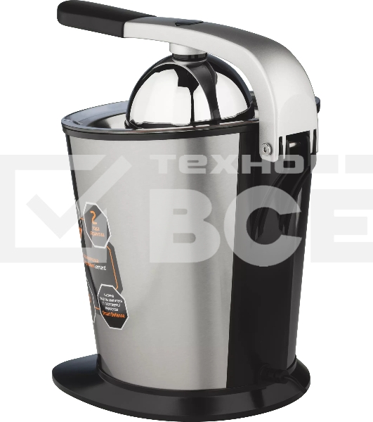 Соковыжималка LEONORD LE-1727 серебристый/черный, цитрусовая, 250 Вт, механическое