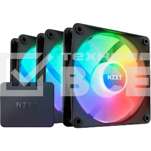 Вентилятор для корпуса Case Cooler NZXT F120 RGb Core Triple Pack (120x120x25мм, 4-pin PWM, RGb, 78.86CFM, 33.88dBA, 1800RPM, черный, 3pcs)