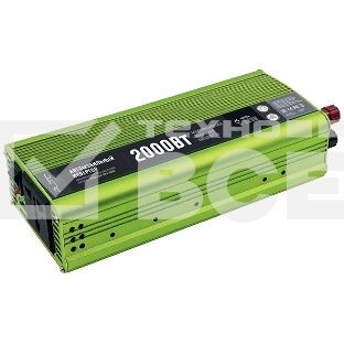 Автомобильный инвертор (преобразователь) постоянного тока 12В в переменный ток 220В, модель QUMO QAI-904-2000 (Inv 004), максимальная выходная мощность 2000Вт