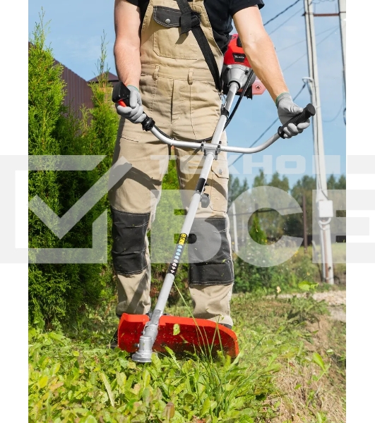 Триммер бензиновый MTX MT-33S, 33 см3, разъемная штанга, состоит из 2 частей