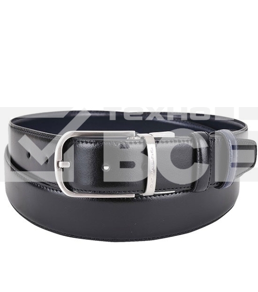 Ремень Piquadro CU3049C11/NB черный/синий натур.кожа