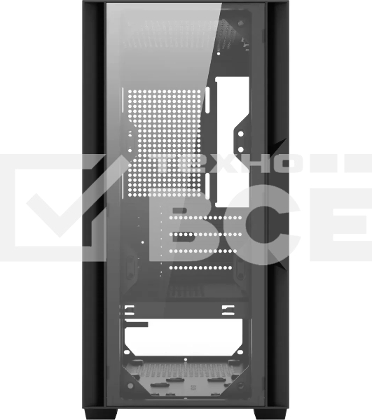 Компьютерный корпус Bloody CC-123 черный без БП mATX 8x120мм 2xUSB2.0 1xUSB3.0 audio bott PSU