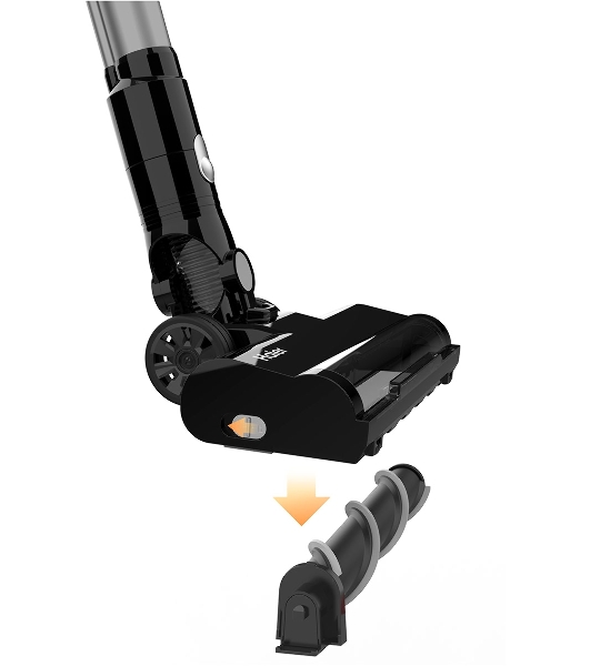 Пылесос вертикальный Haier HVC-D250 черный, питание от аккумулятора, 250 Вт, уборка сухая, пылесборник 0.8 л