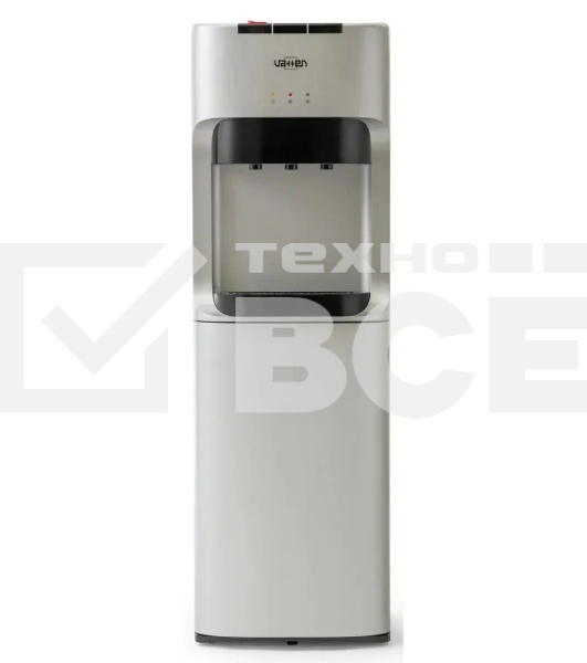 Кулер для воды Vatten L45SE, нижняя загрузка, нагрев 90 °С, охлаждение 15 °С, серебристый/черный