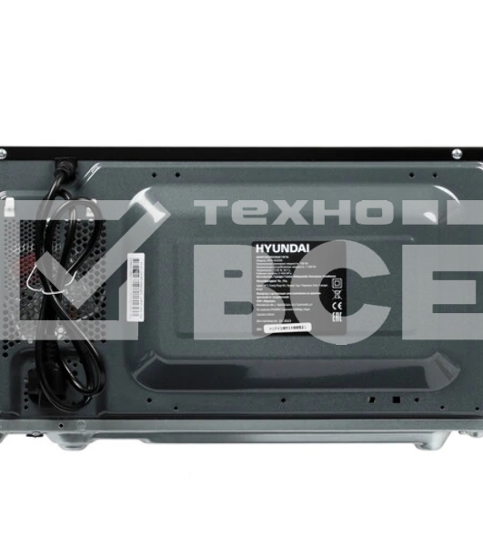 Микроволновая печь Hyundai HYM-M2050 черный, 20 л, 700 Вт, переключатели - поворотный механизм