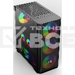 Компьютерный корпус SOEYI 'AX1-B10 SOEYI ATX case with черный coating front panel with flat small mesh, without', фото3