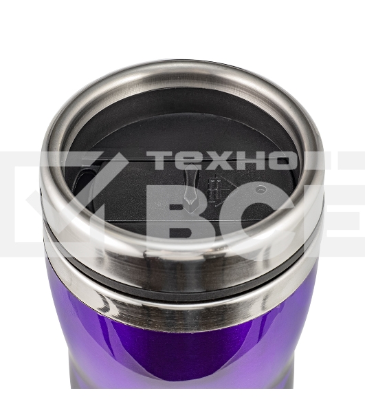 Термокружка Lara LR04-36 0,5 л, высота 18 см, диаметр 8 см, стальная внутренняя поверхность