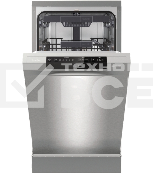 Посудомоечная машина Gorenje GS541D10X, нержавеющая сталь, 44.8 см, 11 компл., 45 дБ, класс A+++