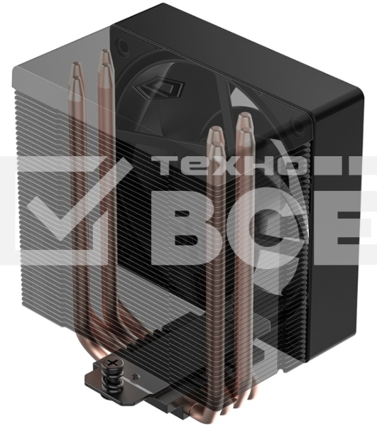 Кулер Cooler ID-Cooling SE-904-XT ARGb BLACK LGA1851/1700/1200/115X/AM5/AM4 (TDP 180W, PWM, 4 тепл.трубки прямого контакта, FAN 100мм, Addressable RGb LED) RET