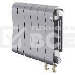 Радиатор биметаллический Royal Thermo Infinity 300 Silver Satin VR80 - 6 секц., фото 1