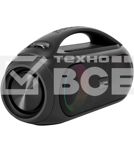 Колонка портатитвная Digma D-PS1530 черный/черный 50W 2.1 BT 10м 3000mAh (SP1530B)