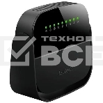 Роутер беспроводной D-Link DSL-2640U/R1A ADSL2+ черный ANNEX А, фото 1