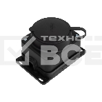 Колодка MultiSet 1х розетка 2К+З 16А/250В IP44 каучуковая черн. SE MST4003BK, фото 1