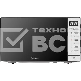 Микроволновая печь Rondell RDE-MW203 черный/серебристый, 20 л, 700 Вт, переключатели - кнопки