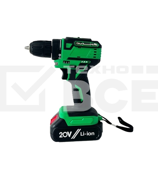 Дрель-шуруповерт Zitrek Greenpower 20 Pro 063-4061, Аккумуляторная, 20В, 2 АКБ, Кейс
