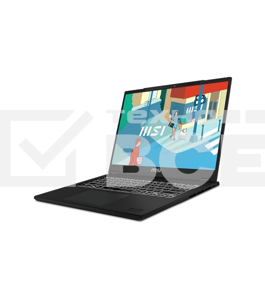 Ноутбук MSI Modern 14H черный 9S7-14L112-091 Core i7-13700H 14” 16:10 FHD+ (1920x1200), 60Hz IPS DDR4 16GB*1 Iris Xe Graphics 512GB SSD 3cell (53.8Whr) 1.6kg Single backlight (White) Win11 Pro 1y KB Eng/Rus