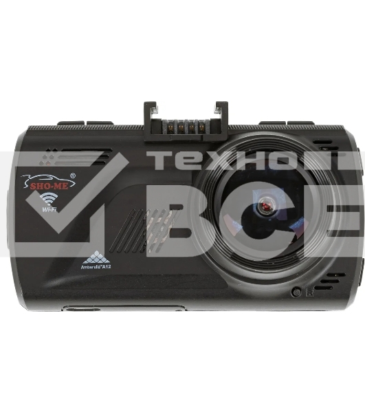 Видеорегистратор Sho-Me A12-GPS/GLONASS WI-FI черный 5Mpix 1296x2304 1080p 140гр. GPS Ambarella A12