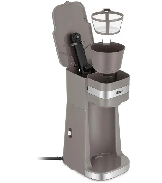 Кофеварка капельная Kitfort КТ-7316 750Вт коричневый/нержавеющая сталь