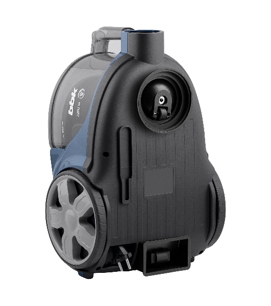 Пылесос BBK BV1901 синий/серый, 400/2200 Вт, уборка сухая, пылесборник контейнер 3 л