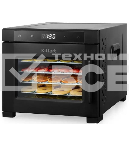 Сушка для фруктов и овощей Kitfort КТ-1964 18под. 600Вт черный