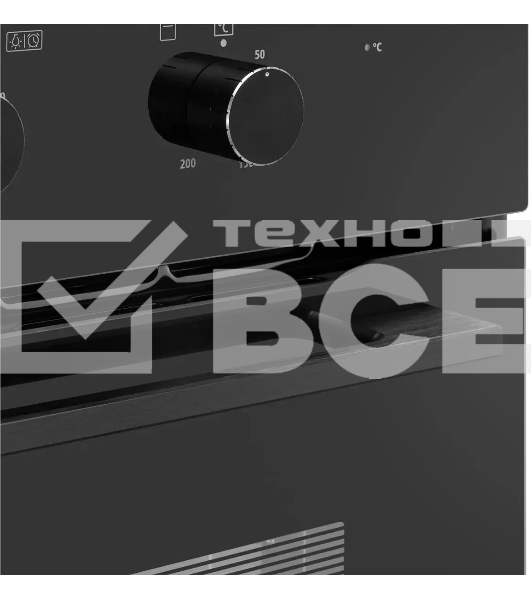 Шкаф духовой газовый с электрическим грилем Maunfeld MOGM703B2, встраиваемый