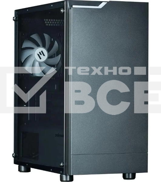 Компьютерный корпус Zalman ZM-T4 plus черный без БП mATX 1x80mm 3x120mm 1xUSB2.0 1xUSB3.0 audio bott PSU