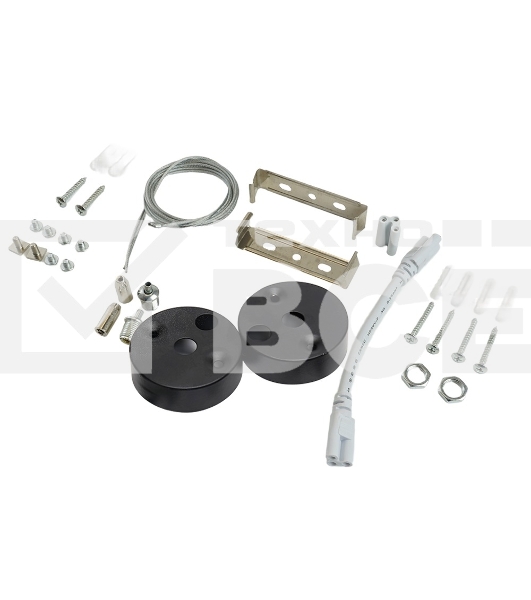 Светильник светодиодный Feron AL4035 ДПО-48вт 4000К 5760Лм линейный рассеиватель матовый в алюминиевом корпусе черный