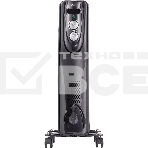 Масляный обогреватель Ballu Classic Black BOH/CL-07BRN (7 секций) (7 секций), черный, 1500 Вт, 20 м2, термостат, фото2