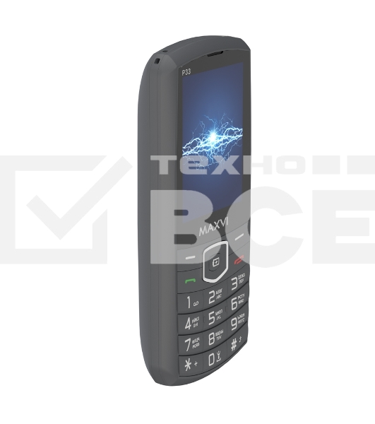 Мобильный телефон Maxvi P33 темно-серый