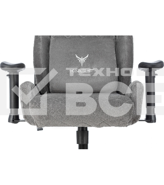 Кресло игровое Knight Outrider серый Light-19 крестов. металл