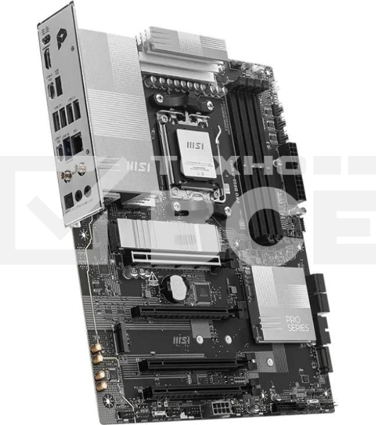 Материнская плата MSI PRO B850-P WIFI, AM5, AMD B850, 4xDDR5, 4xSATA, 3xM.2, 1xPCIe 5.0 x16, 1xPCIe 4.0 x4, 2xPCIe 3.0 x1, 1xHDMI, 1x5Gb LAN, Wi-Fi 7, 4xUSB 2.0, 1xUSB 3.2 Gen 1, 1xUSB 3.2 Gen 2, 2xUSB-C 3.2 Gen 2, 2x3.5 мм, 7.1, ATX