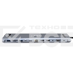Док-станция Type-C Gembird UHB-D6, 12в1: 2xUSB3.1, USB2.0, RJ45, Type-C PD87W, Jack 3.5, SD/TF, 2xHDMI, VGA, Type-C, кабель 23см, алюминий, фото11