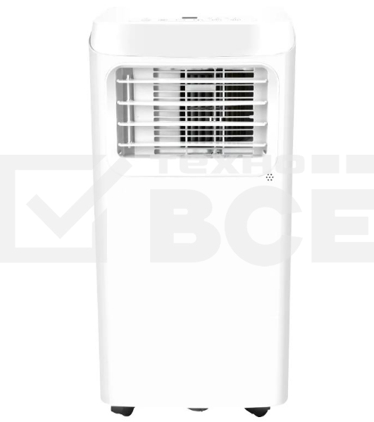 Кондиционер мобильный Hyundai HPAC-07-2 7000 BTU, 15 м², 64 дБ, охлаждение, осушение, белый