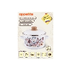 Кастрюля Appetite 1RD161М Roses эмалированная сталь 2 л 60070377, фото2