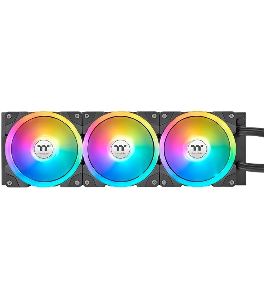 Система жидкостного охлаждения Thermaltake MAGFloe 360 Ultra ARGB Soc-AM5/AM4/1200/1700/1851 черный 4-pin 30.6dB Al+Cu LCD Ret (CL-W432-PL12SW-A)
