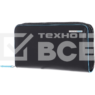 Кошелек женский Piquadro Blue Square, черный, 19x10x2,2 см